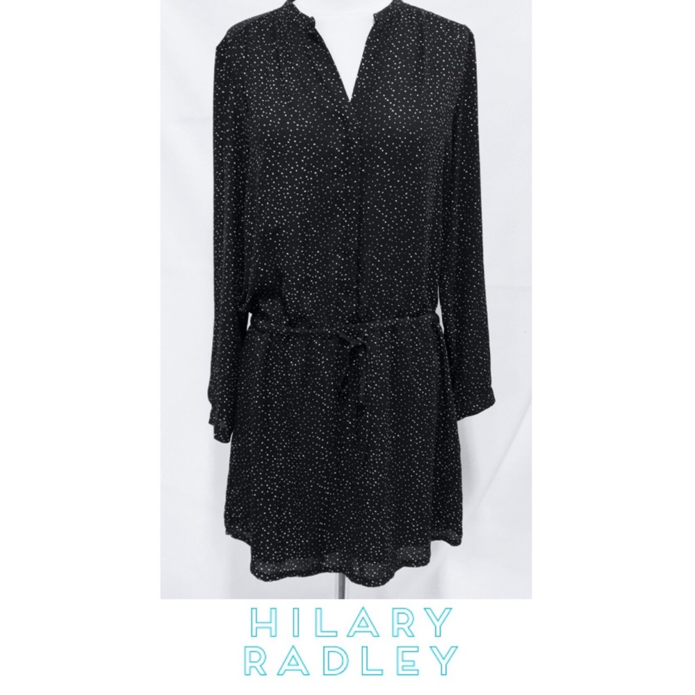 Hilary Radley Graphic Black Dress